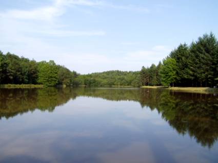 La pêche en Étang à l'intérieur du Camping